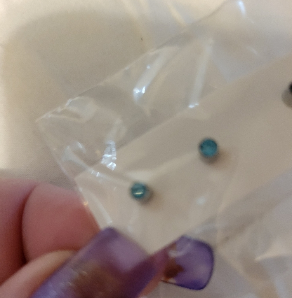 2pk STRONG MAGNET STUDS. LIP NOSE EARS ETC. VARIOS COLORS STAINLESS STEEL - Picture 10 of 10